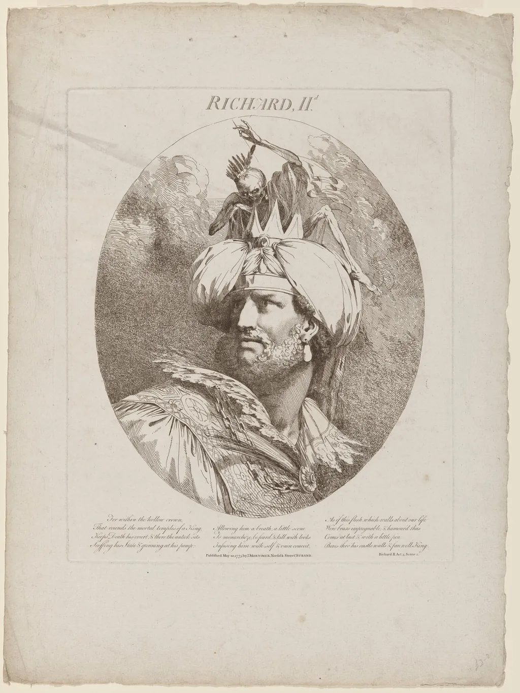 Richard II, by John Hamilton Mortimer, ink, 1775