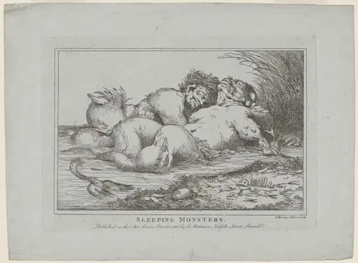 Sleeping Monsters, by John Hamilton Mortimer