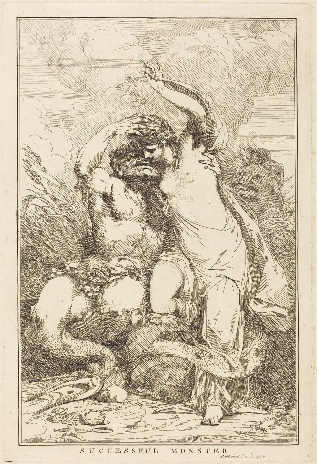 Successful Monster, by John Hamilton Mortimer, ink, 1778