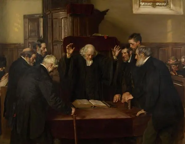 The Ordination of Elders in a Scottish Kirk, by John Henry Lorimer