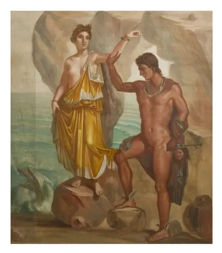 Perseus rescuing Andromeda from the sea monster, by John Henry Middleton