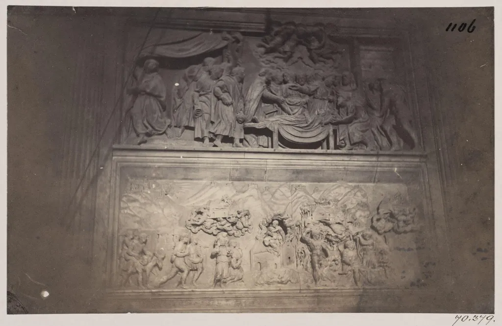 Out of Rome - House of the Blessed Virgin at Loreto. Sculpture of the Santissima Casa carried by Angels, A.D. 1520, by John Henry Parker, photographic, 1867