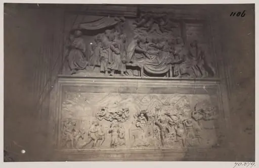 Out of Rome - House of the Blessed Virgin at Loreto. Sculpture of the Santissima Casa carried by Angels, A.D. 1520, by John Henry Parker
