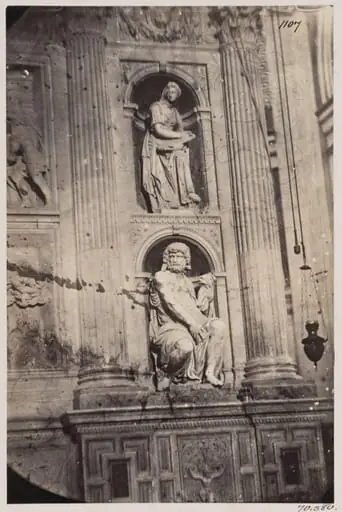 Out of Rome - House of the Blessed Virgin at Loreto. Sculpture of the figures of Prophets, A.D. 1520, by John Henry Parker
