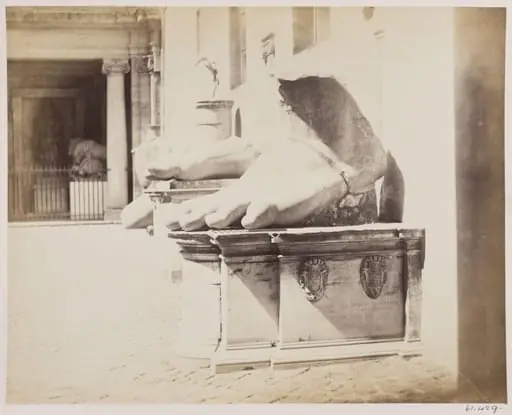Sculpture - Colossal Foot, now in the Courtyard of the Palazzo de' Conservatori on the Capitol, by John Henry Parker