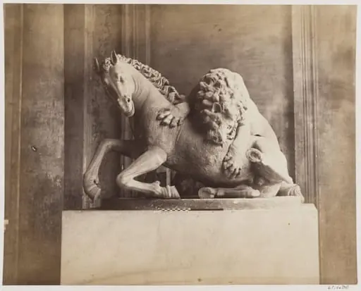 Sculpture - Of a Lion upon a Horse, now in the Palazzo de' Conservatori on the Capitol, by John Henry Parker