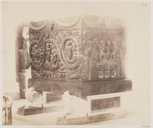 Sculpture - Sarcophagus of Porphyry of S. Constantia, A.D. 350, by John Henry Parker