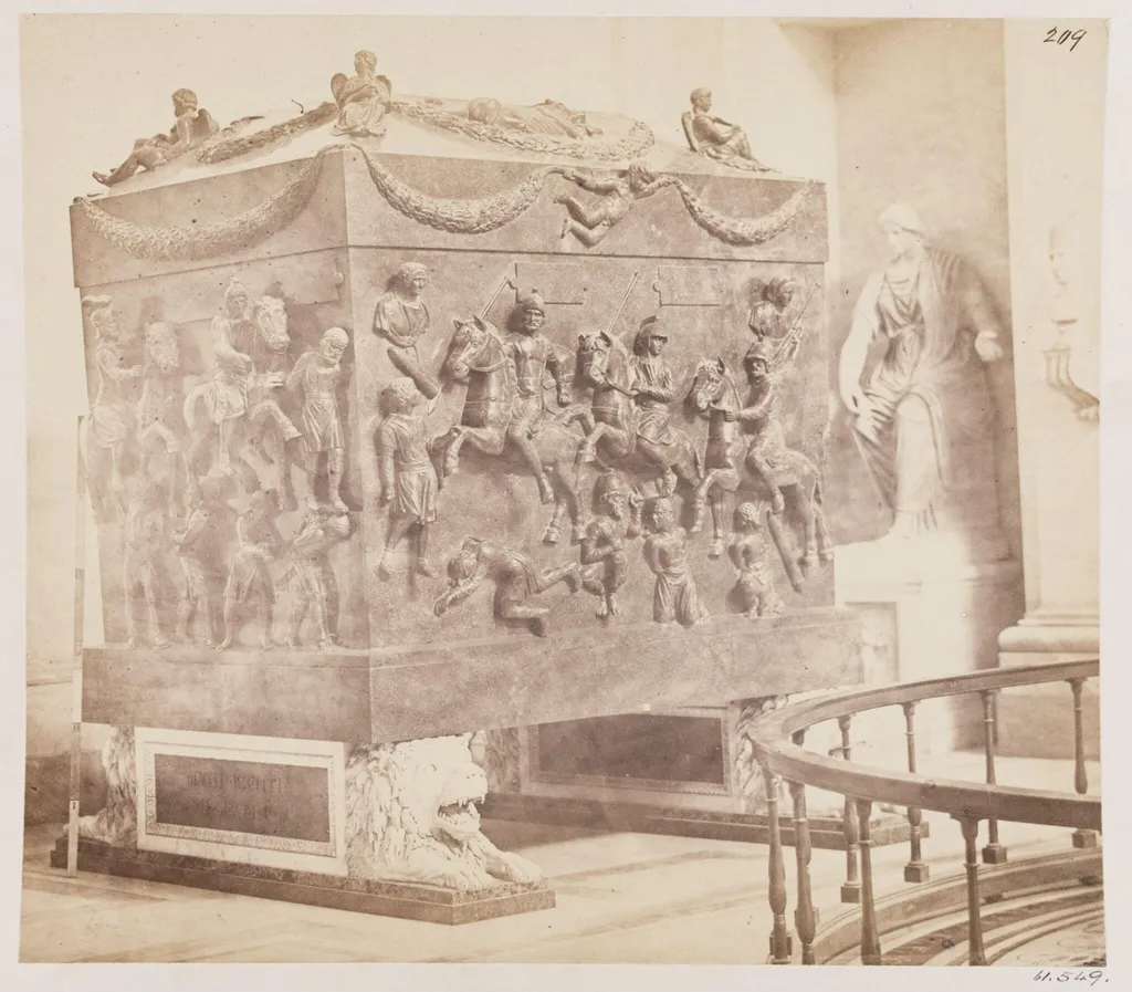 Sculpture - Sarcophagus of Porphyry of S. Helena, A.D. 330, by John Henry Parker, photographic, 1866