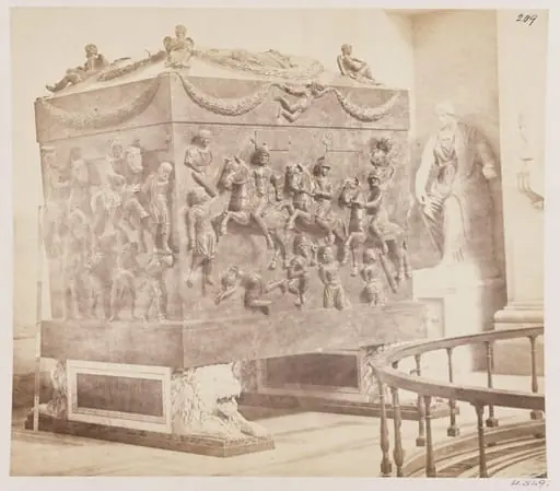 Sculpture - Sarcophagus of Porphyry of S. Helena, A.D. 330, by John Henry Parker