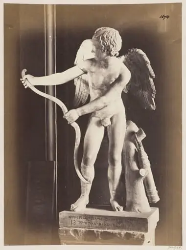 Sculpture - Statue of Cupid with his bow, in the Capitoline Museum., by John Henry Parker