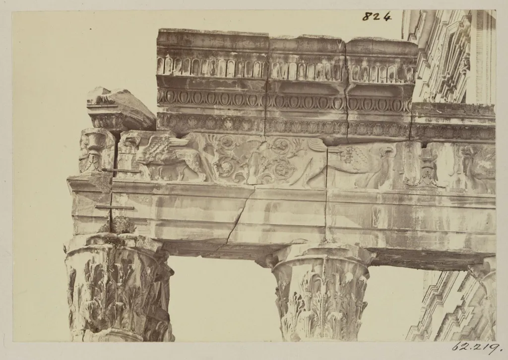 Sculptures - Frieze of the Temple of Antonius and Faustina, A.D. 138., by John Henry Parker, photographic, 1868