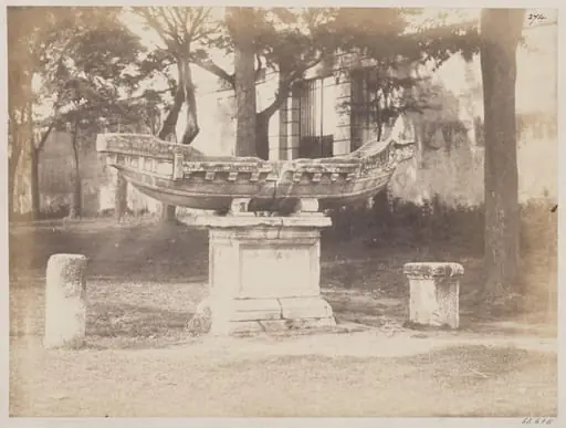 Sculptures, the Navicella on the Caelian - The Marble Model of a Boat found in the time of Leo X, by John Henry Parker