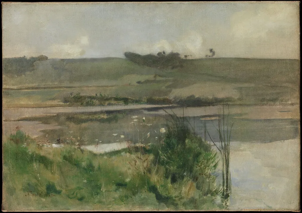 Arques-la-Bataille, by John Henry Twachtman, oil, 1884