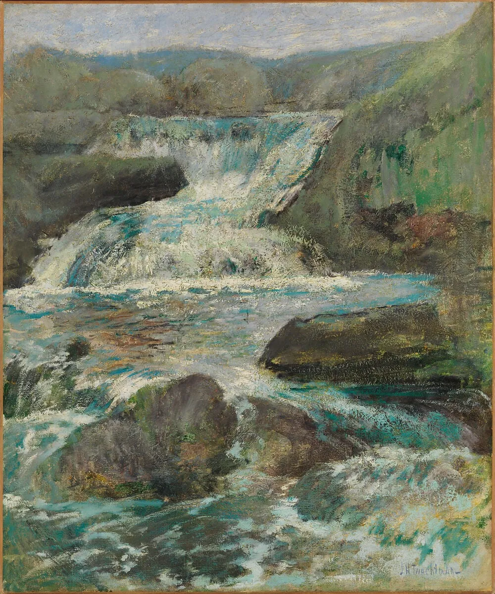 Horseneck Falls, by John Henry Twachtman, oil, 1894
