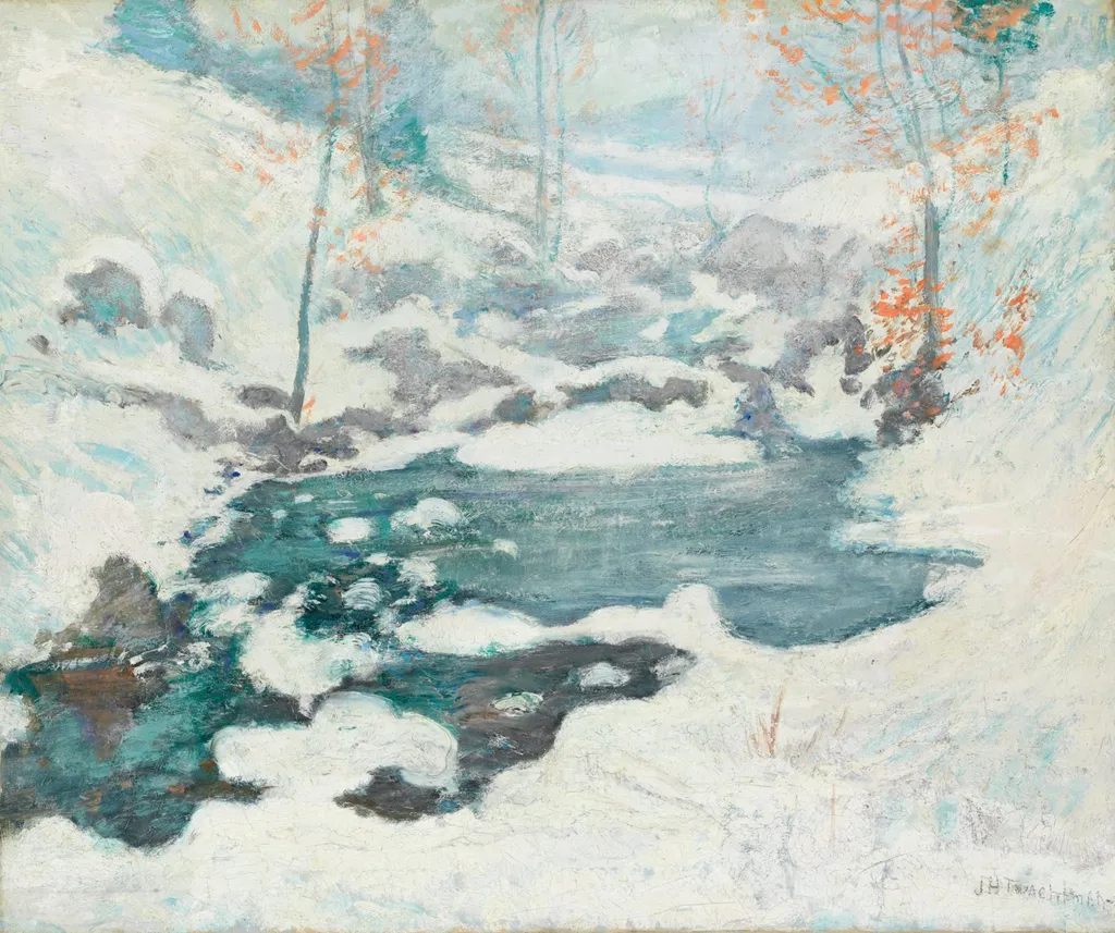 Icebound, by John Henry Twachtman, oil, 1889