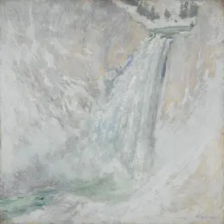 Lower Falls of the Yellowstone, by John Henry Twachtman, 1898