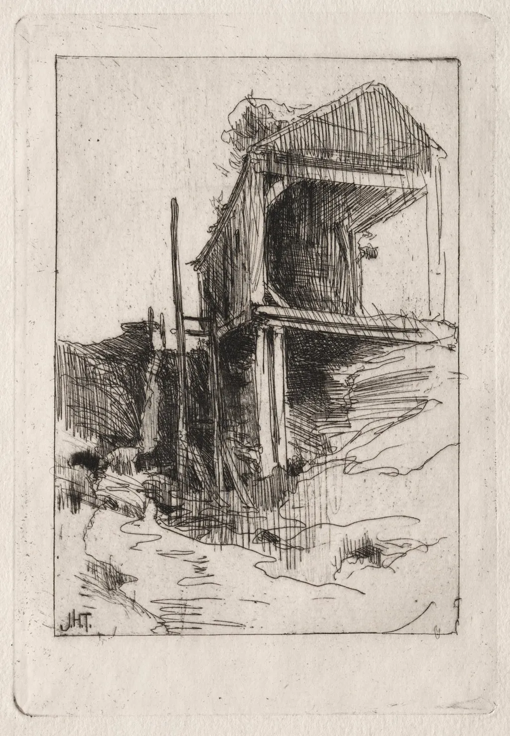 Old Mill, Branchville, Connecticut, by John Henry Twachtman, 1888