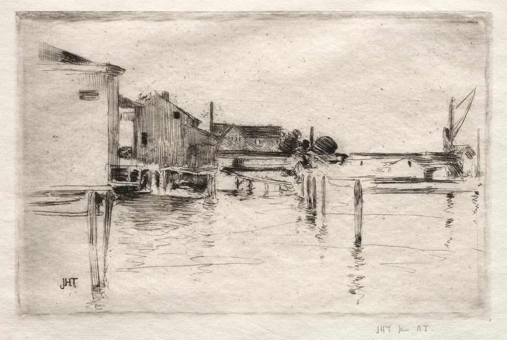 The Dock, Bridgeport, Connecticut, by John Henry Twachtman, 1889