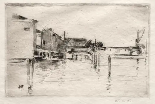 The Dock, Bridgeport, Connecticut, by John Henry Twachtman