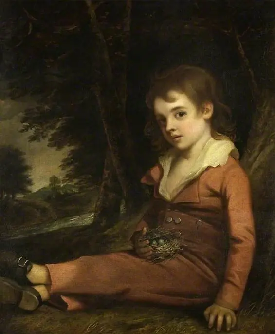 Boy with a bird's nest, by John Hoppner