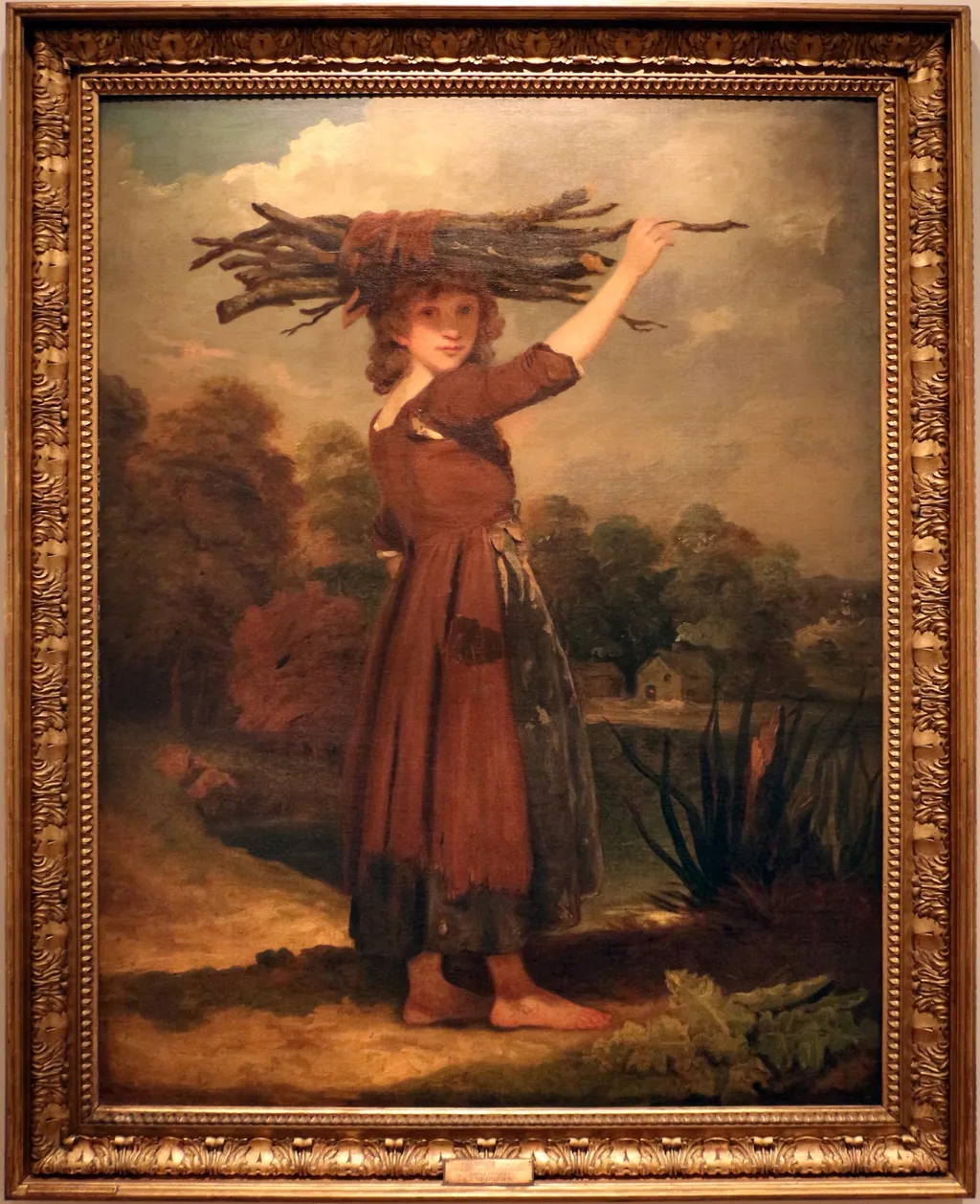 Camponesa carregando um feixe de lenha, by John Hoppner, unspecified, 1775