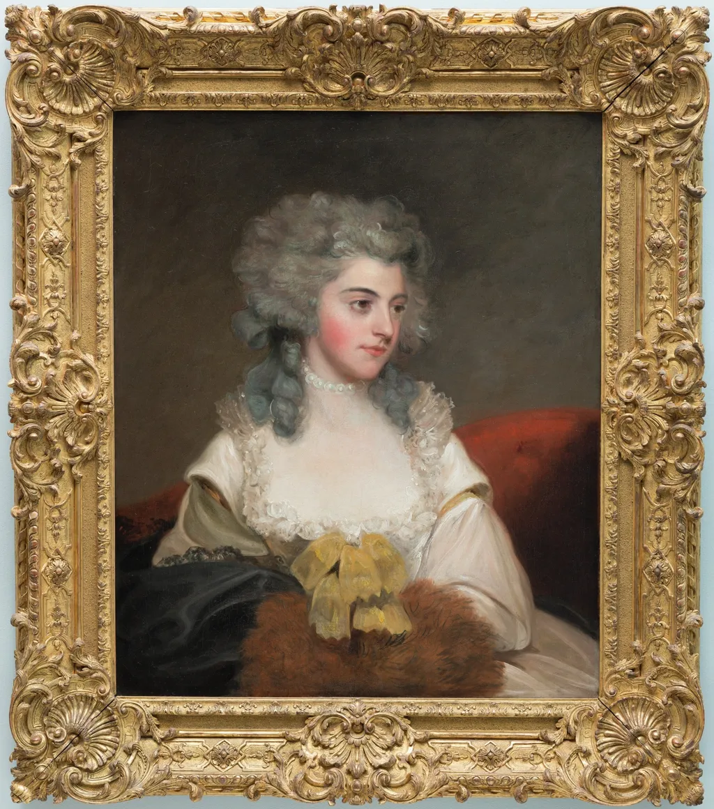 Susannah Edith, Lady Rowley, by John Hoppner, oil, 1790