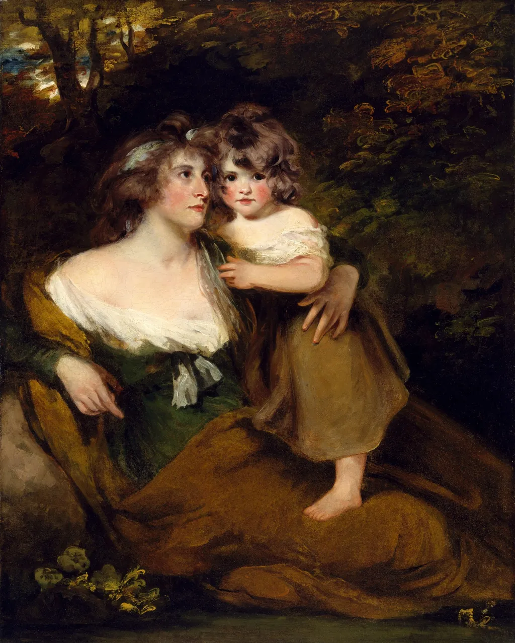 The Countess of Darnley and her Daughter, Lady Elizabeth Bligh, by John Hoppner, oil, 1798