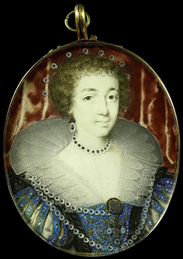 Portrait of Henriëtte Maria (1609-1669), wife of Charles I of England, by John Hoskins