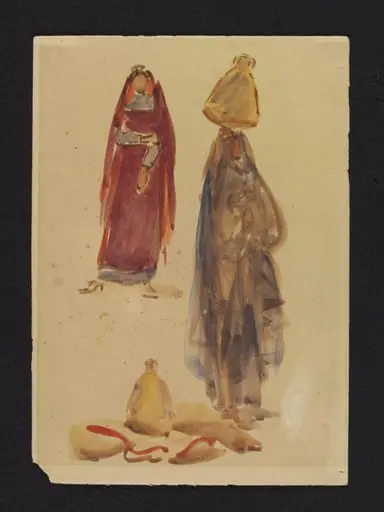 Arab women with water pitchers, by John J. Alsop