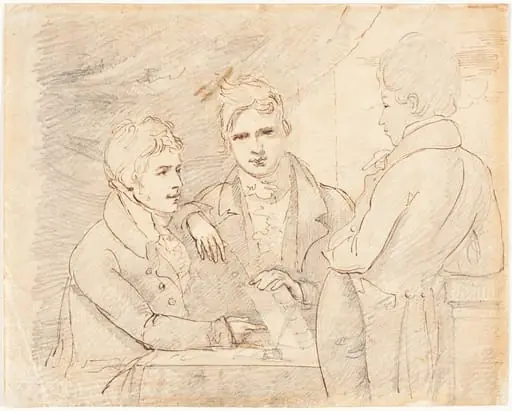 Young Gentlemen in Conversation, by John Jackson