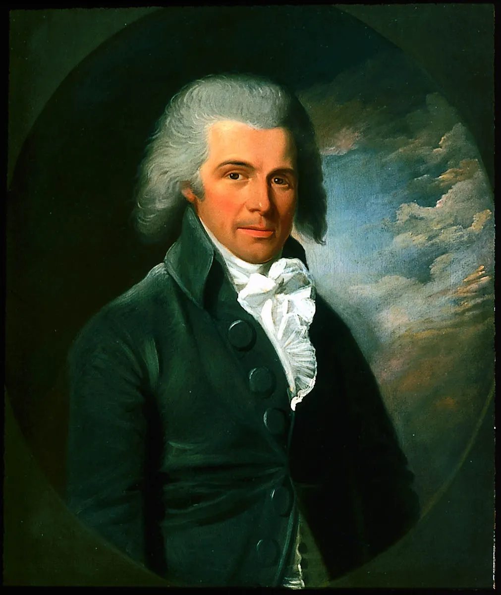 Man in a Gray Coat, by John Johnston, oil, 1794