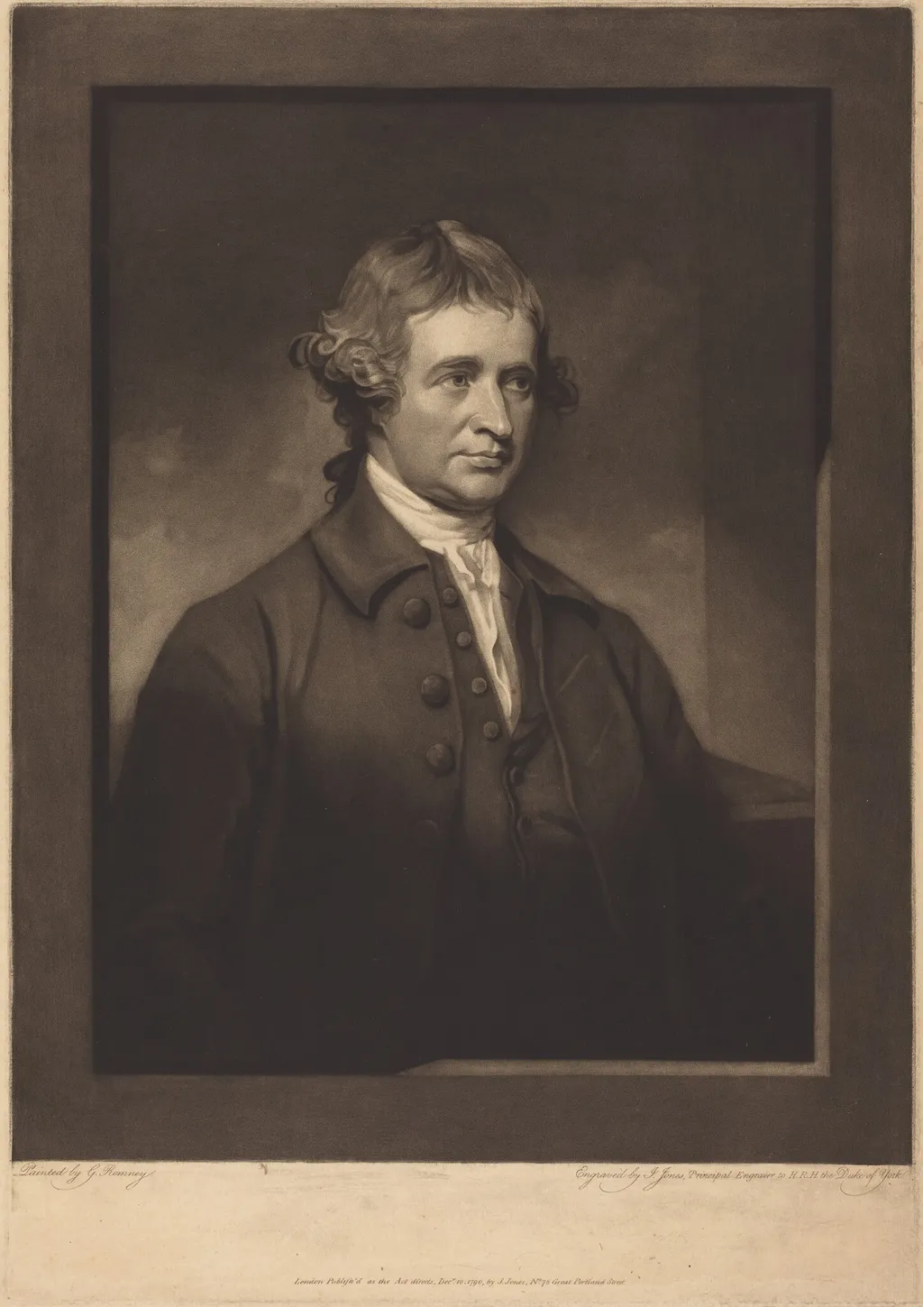 Edmund Burke, by John Jones, ink, 1790