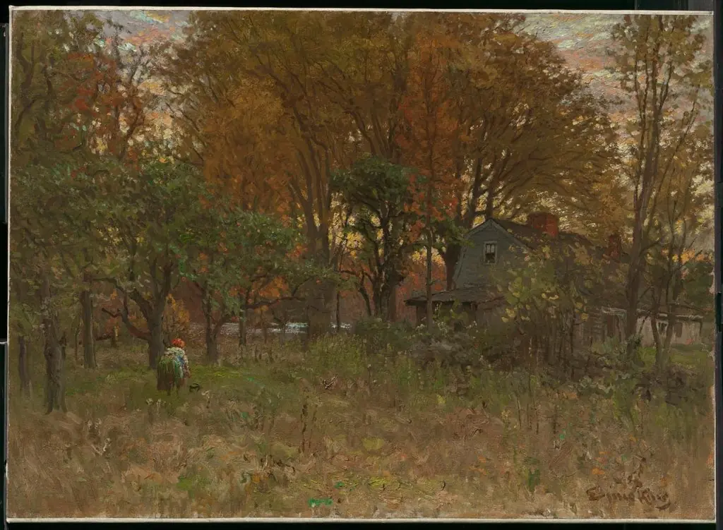 The Old Roundy House on the Neponset River, by John Joseph Enneking