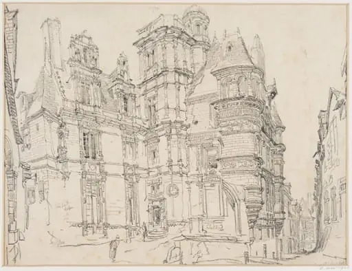 Angers-Maison duc D'Anjou, by John Junior Burgess