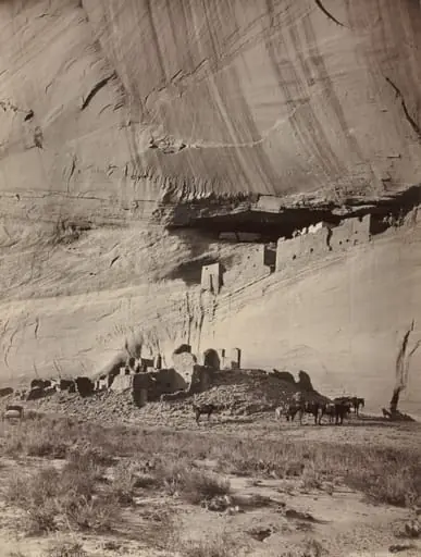 Ruins of Cliff Dwellings, Cañon de Chelly, Arizona, by John K. Hillers