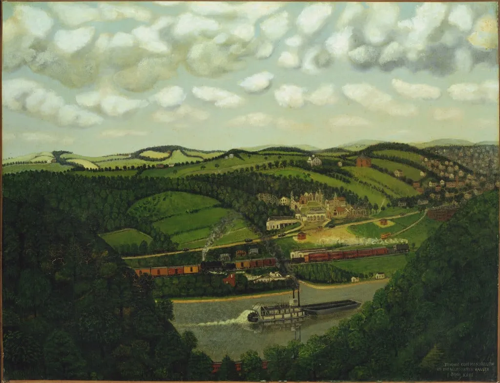 Untitled, by John Kane, oil, 1928