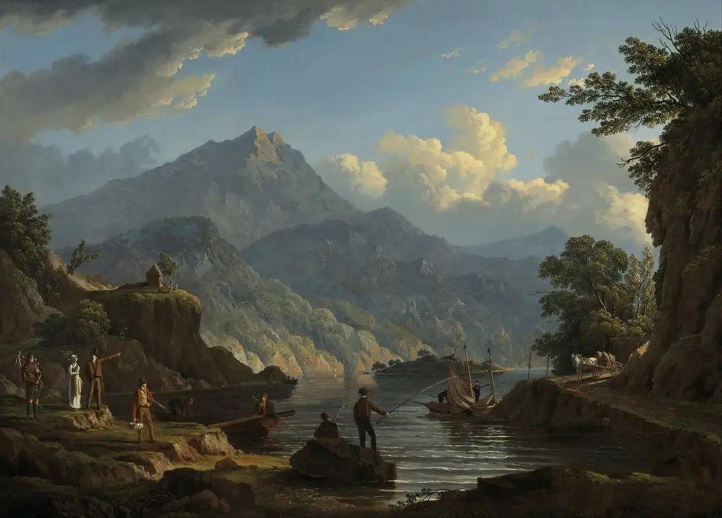 Landscape with Tourists at Loch Katrine, by John Knox