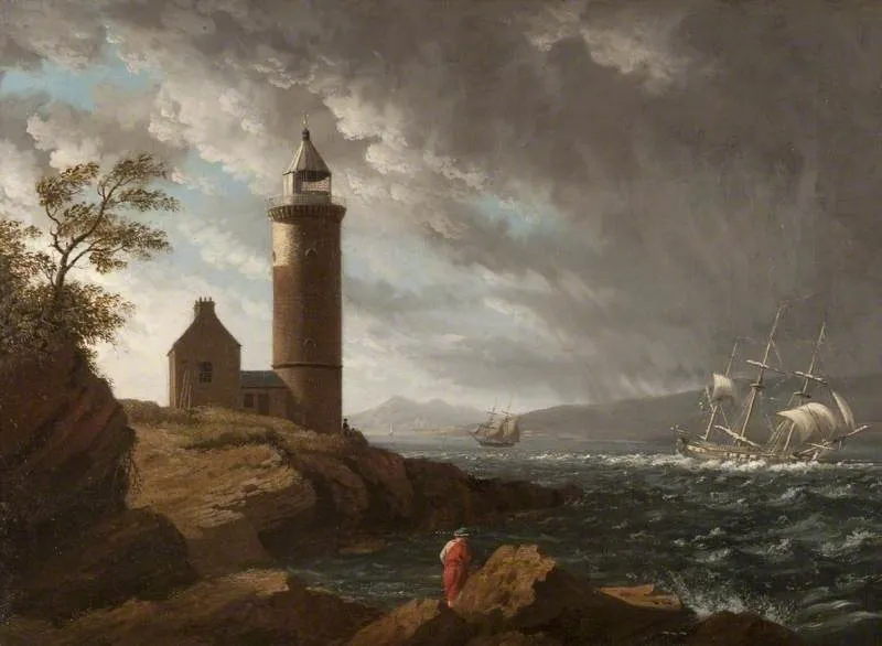 The Cloch Lighthouse, by John Knox, oil, 1822