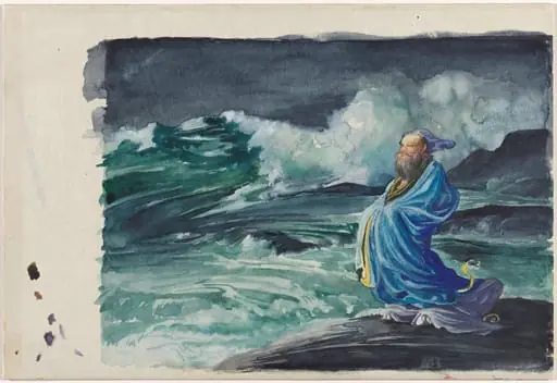 A Rishi Stirring Up a Storm, by John La Farge