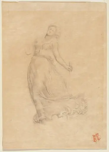 Allegorical Female Figure, by John La Farge