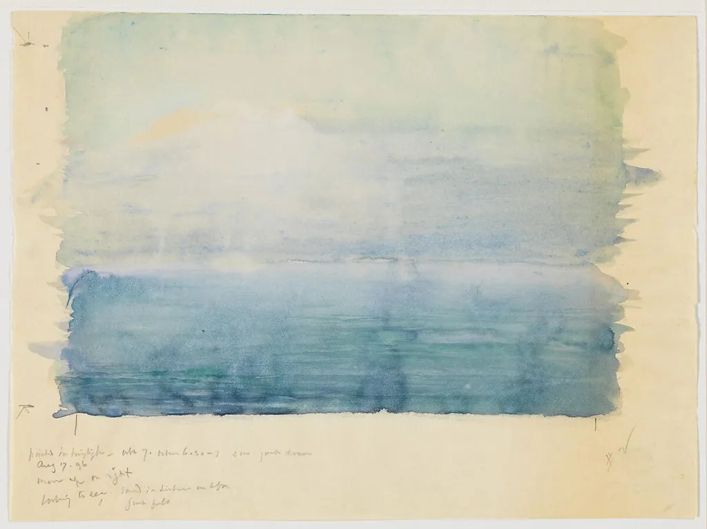 Bar Harbor, Twilight, by John La Farge, gouache, 1896