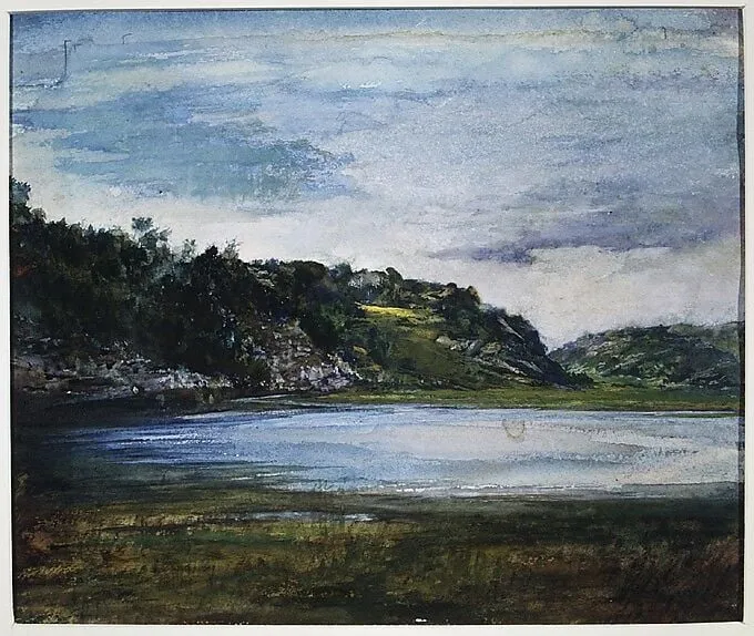 Paradise Rocks—Study at Paradise, Newport, Rhode Island, by John La Farge, watercolor, 1884