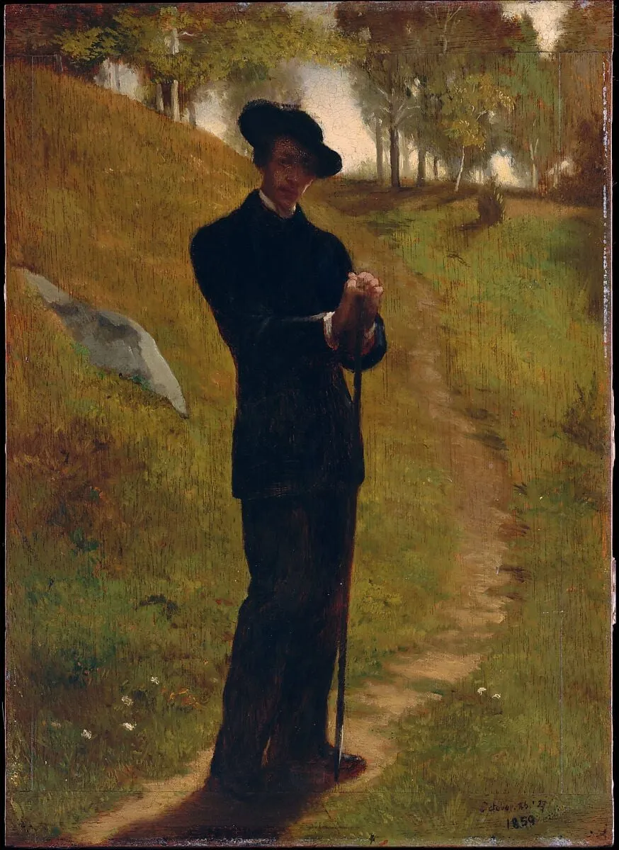 Portrait of the Painter, by John La Farge, oil, 1859