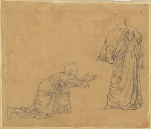 Study for "Christ Appearing to Mary", by John La Farge
