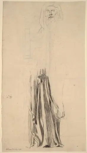 Study for Moses - Trinity Church, Boston, by John La Farge