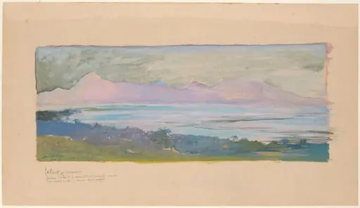 The Island of Moorea Looking across the Strait from Tahiti, January 1891, by John La Farge