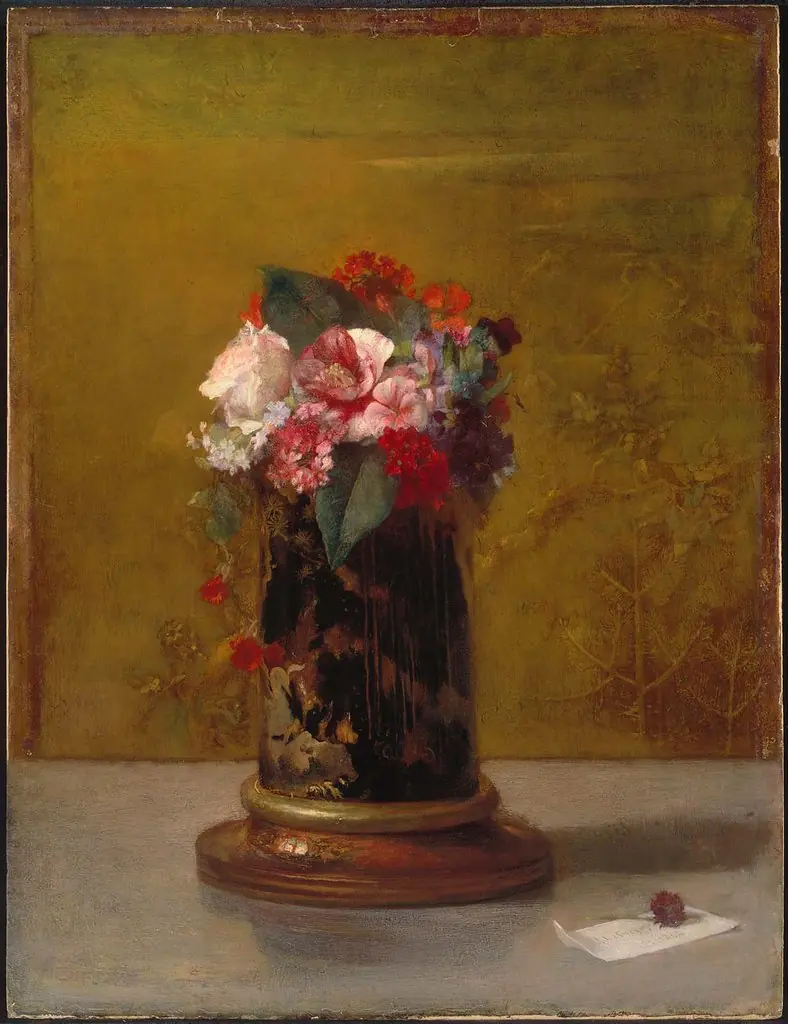 Vase of Flowers, by John La Farge