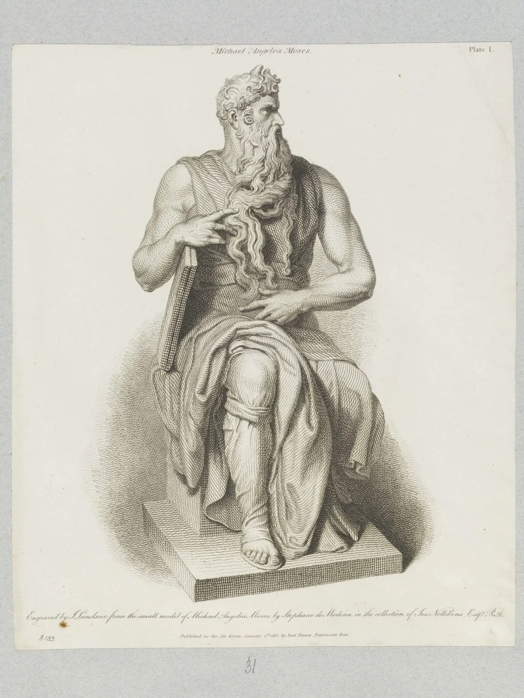 Moses, by John Landseer, 1850