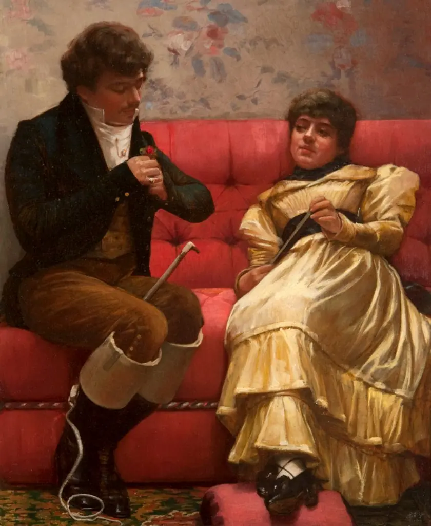 A Conquest, a Heart for a Rose, by John Lavery