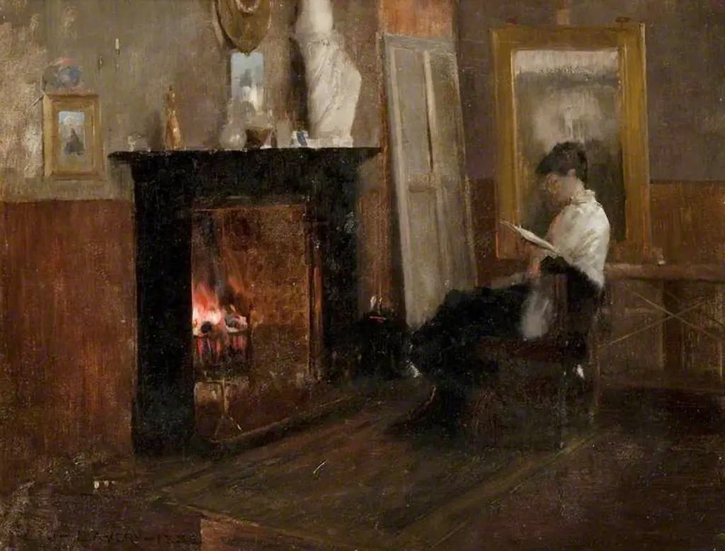 A Quiet Day in the Studio, by John Lavery